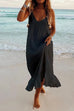 Camilladress Fashion Style V Neck Ruffle Cami Beach Dress