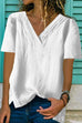 Camilladress V Neck Short Sleeve Side Split T-shirt