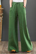 Camilladress Tie Waist Cotton Linen Wide Leg Pants with Pockets