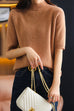 Camilladress Fashion Style Mockneck Half Sleeve Cozy Sweaters