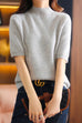 Camilladress Fashion Style Mockneck Half Sleeve Cozy Sweaters