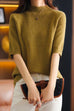 Camilladress Fashion Style Mockneck Half Sleeve Cozy Sweaters