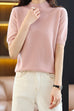 Camilladress Fashion Style Mockneck Half Sleeve Cozy Sweaters